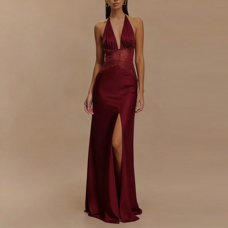 فستان ماكسي مثير بظهر مكشوف ور - مراجعة Maxi Dress Halter وسعره
