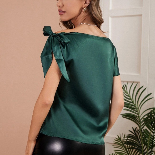 بلوزة نسائية بدون أكتاف من الس - مراجعة Blouse Off Shoulder وسعره
